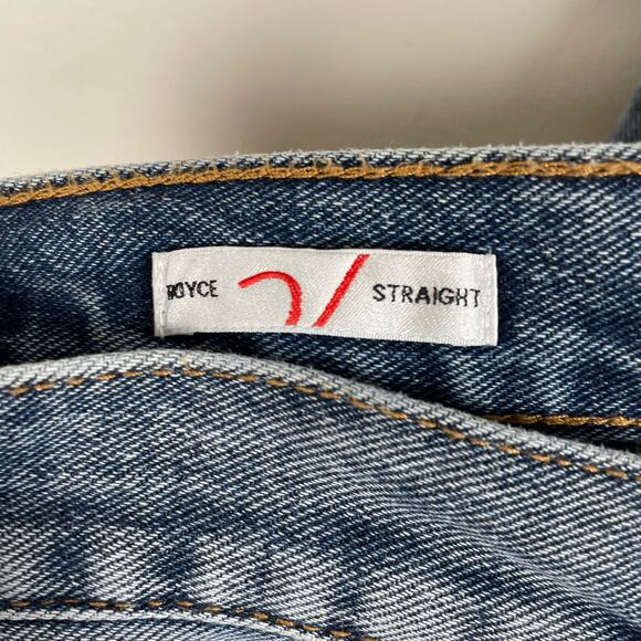 Vigoss Royce 70s Stovepipe Straight Leg Jeans Size 29 Medium Wash Distressed - Picture 5 of 13